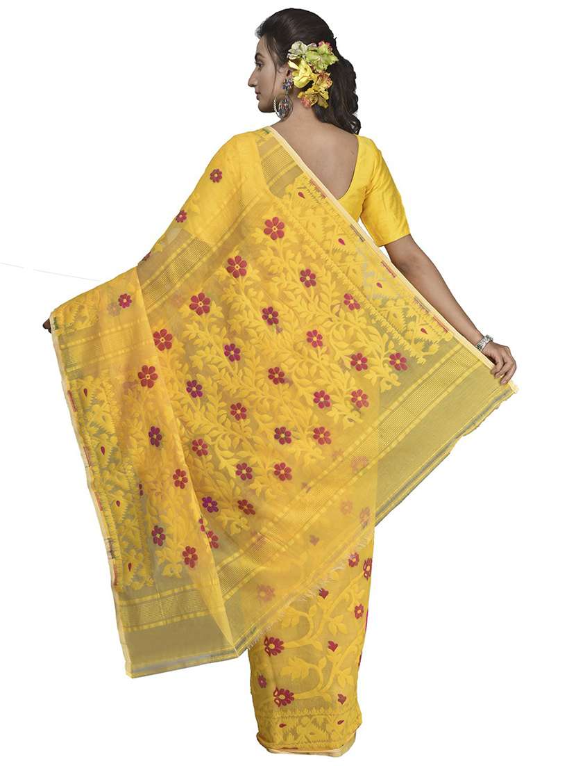 women self design jamdani saree - 21537132 -  Standard Image - 1
