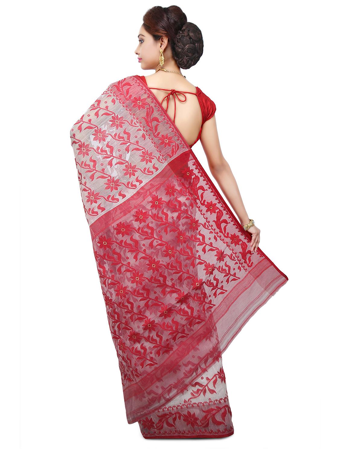 women self design jamdani saree - 21537240 -  Standard Image - 1