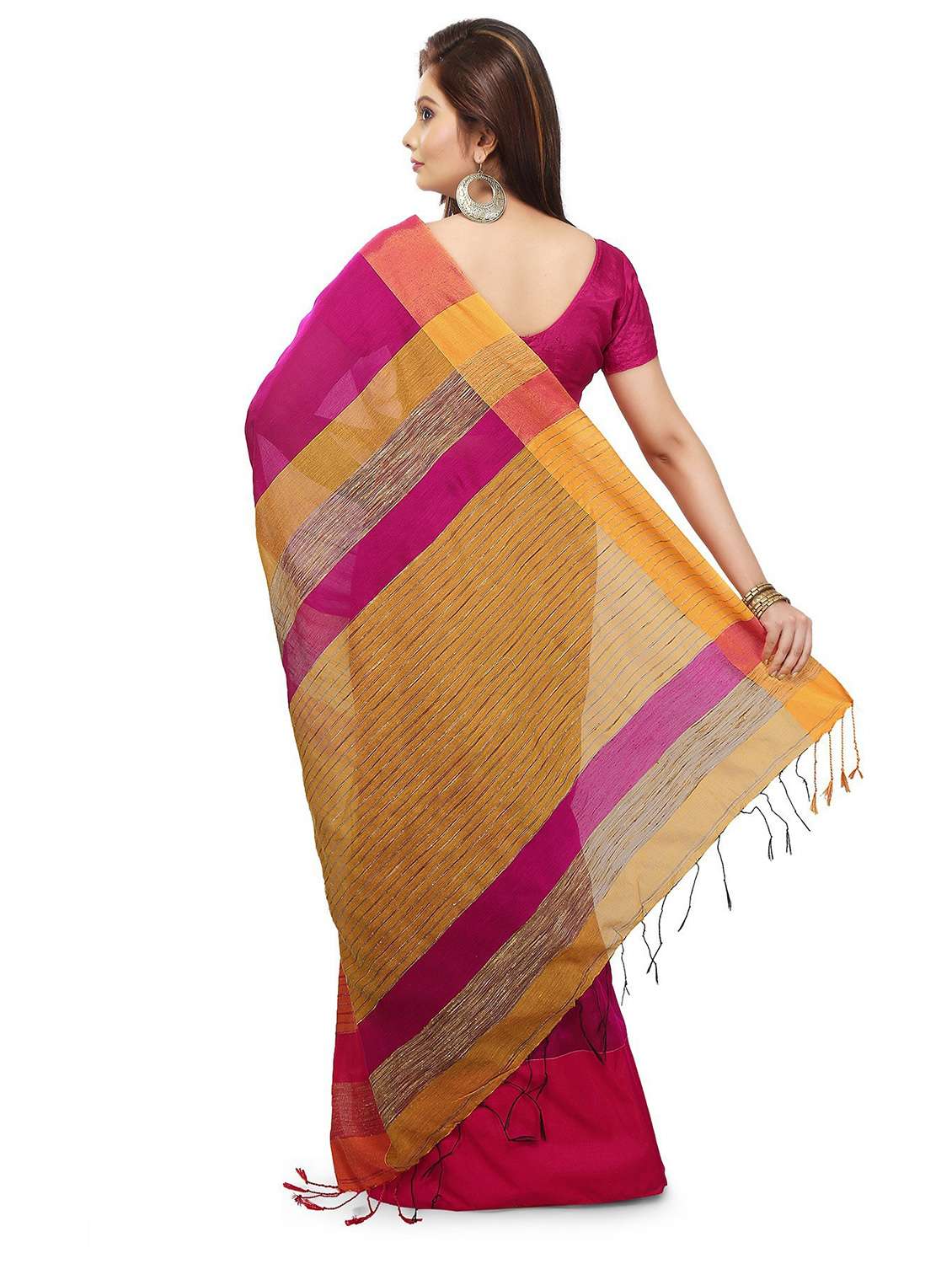women color block southern silk saree - 21537254 -  Standard Image - 1