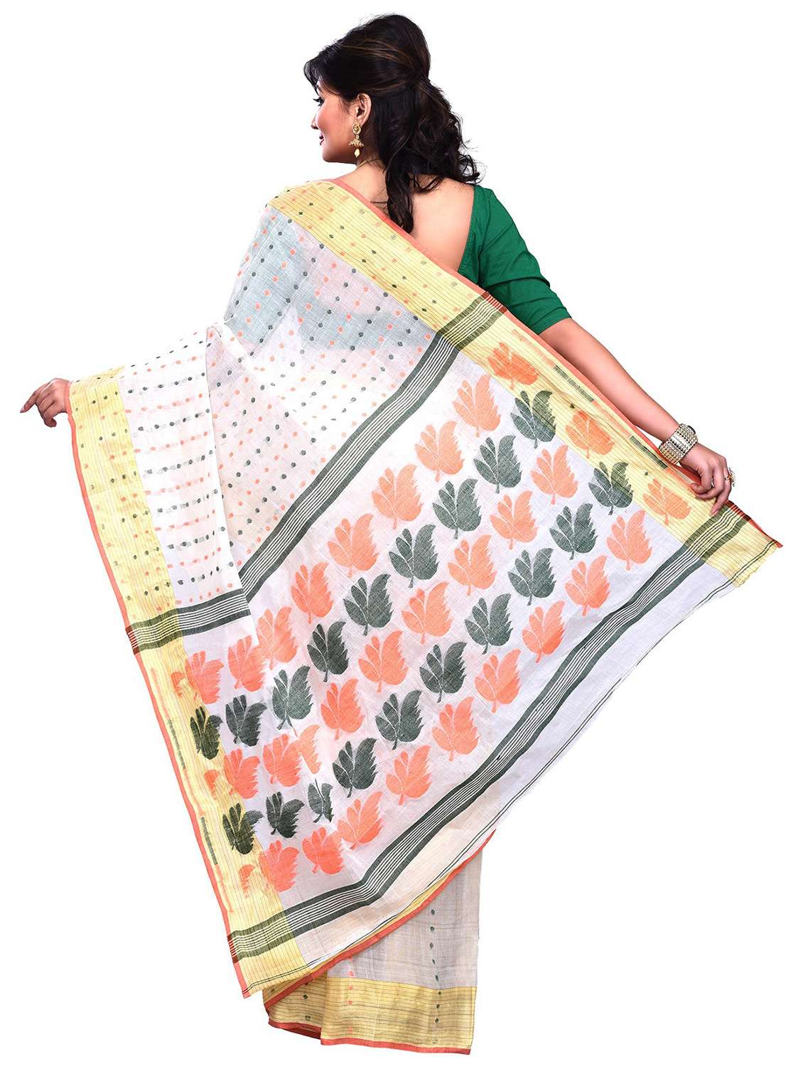 women self design handloom saree - 21537262 -  Standard Image - 1