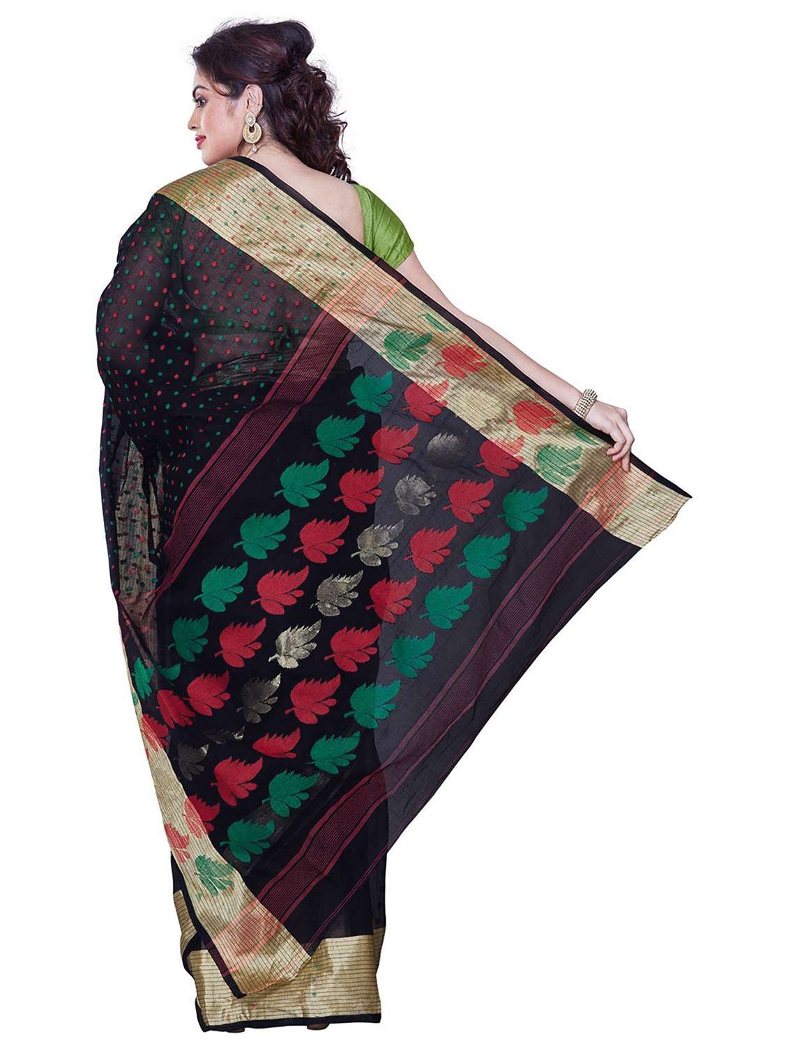 women self design tant saree - 21537279 -  Standard Image - 1