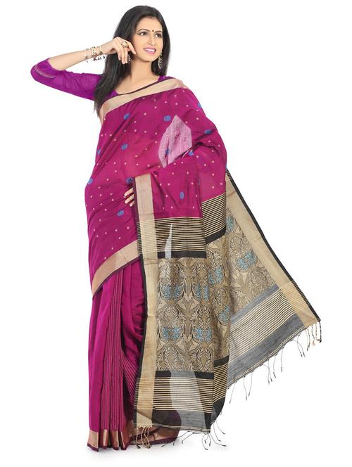women self design chanderi saree - 21537289 -  Standard Image - 0