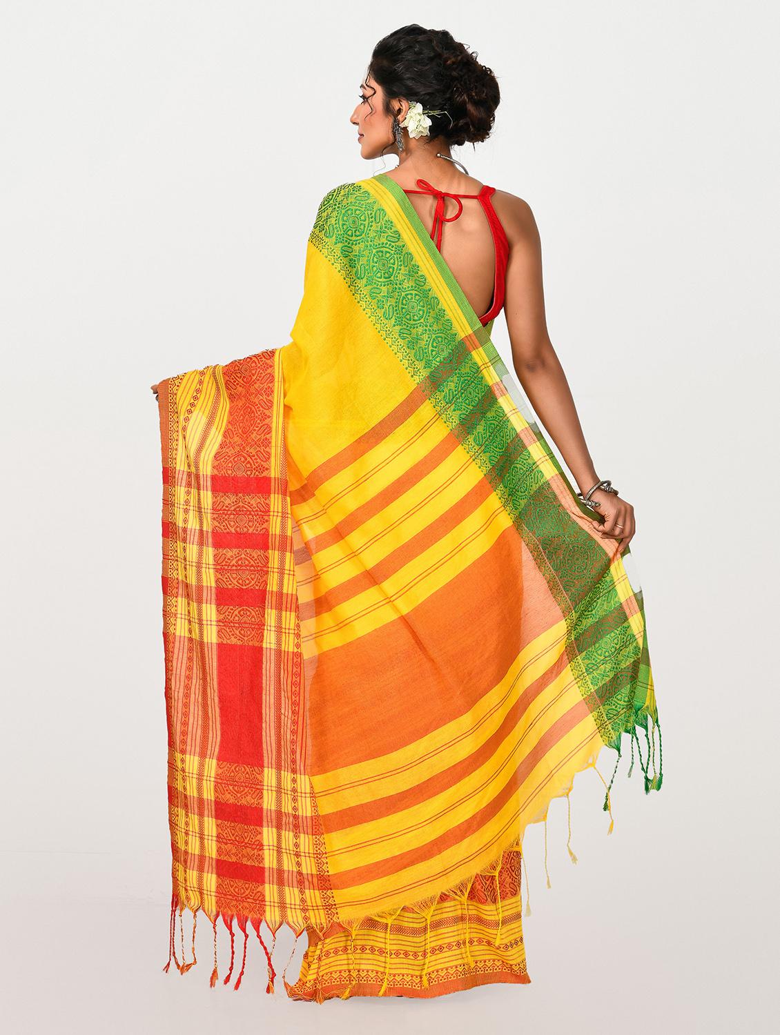 women self design handloom saree - 21537323 - Standard Image - 1