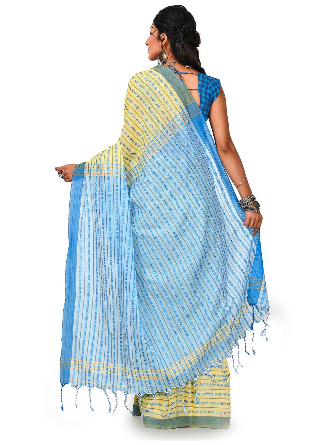 women self design handloom saree - 21537331 -  Standard Image - 1