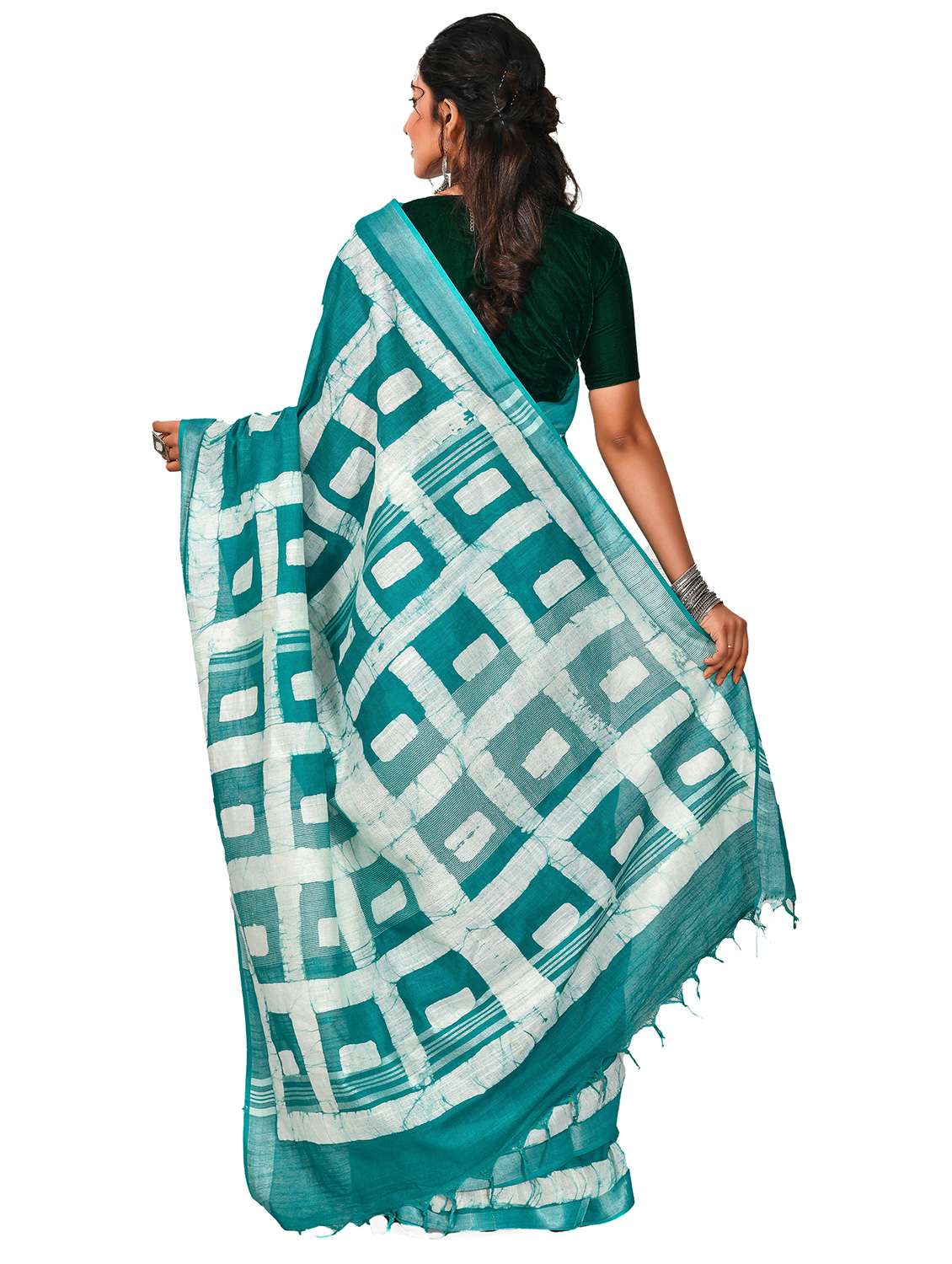 women printed handloom saree - 21537332 -  Standard Image - 1