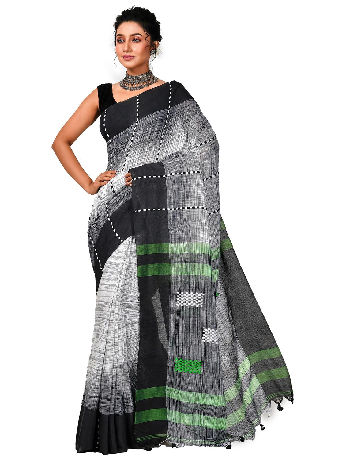 women self design handloom saree - 21537348 - Zoom Image - 0