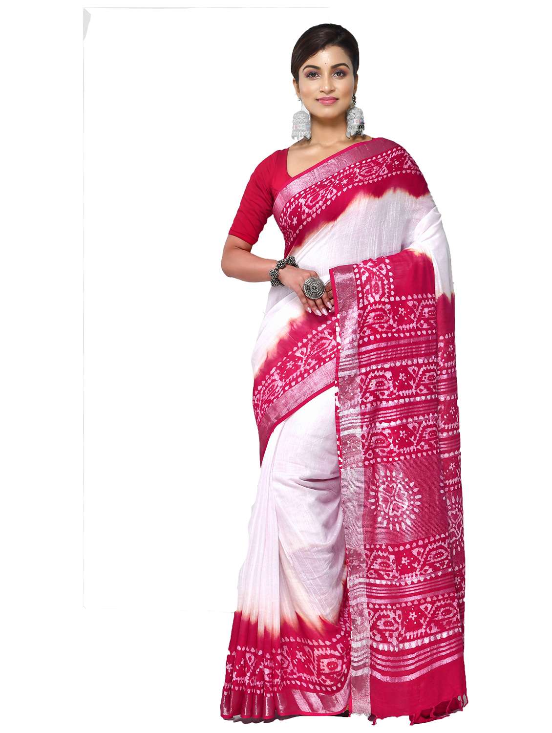 women self design handloom saree