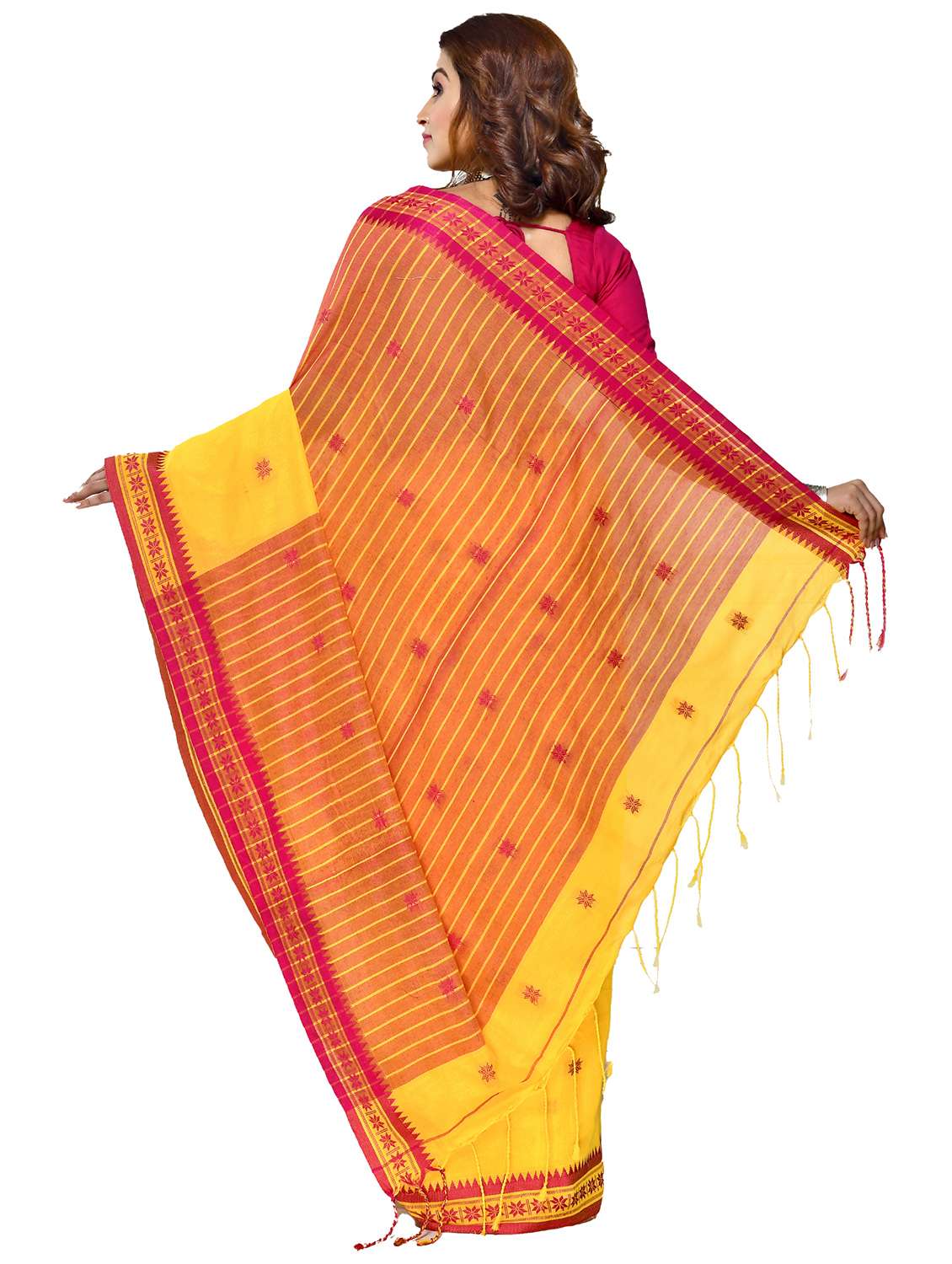 women self design handloom saree - 21537374 -  Standard Image - 1
