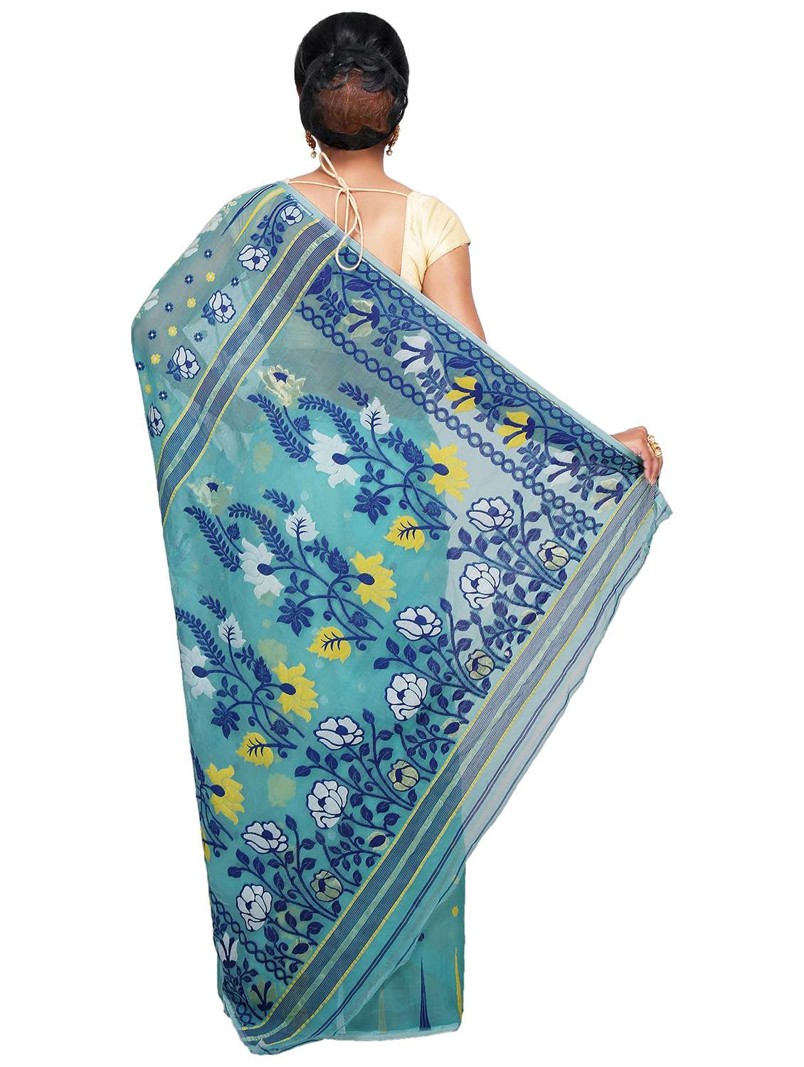 women self design jamdani saree - 21537389 -  Standard Image - 1