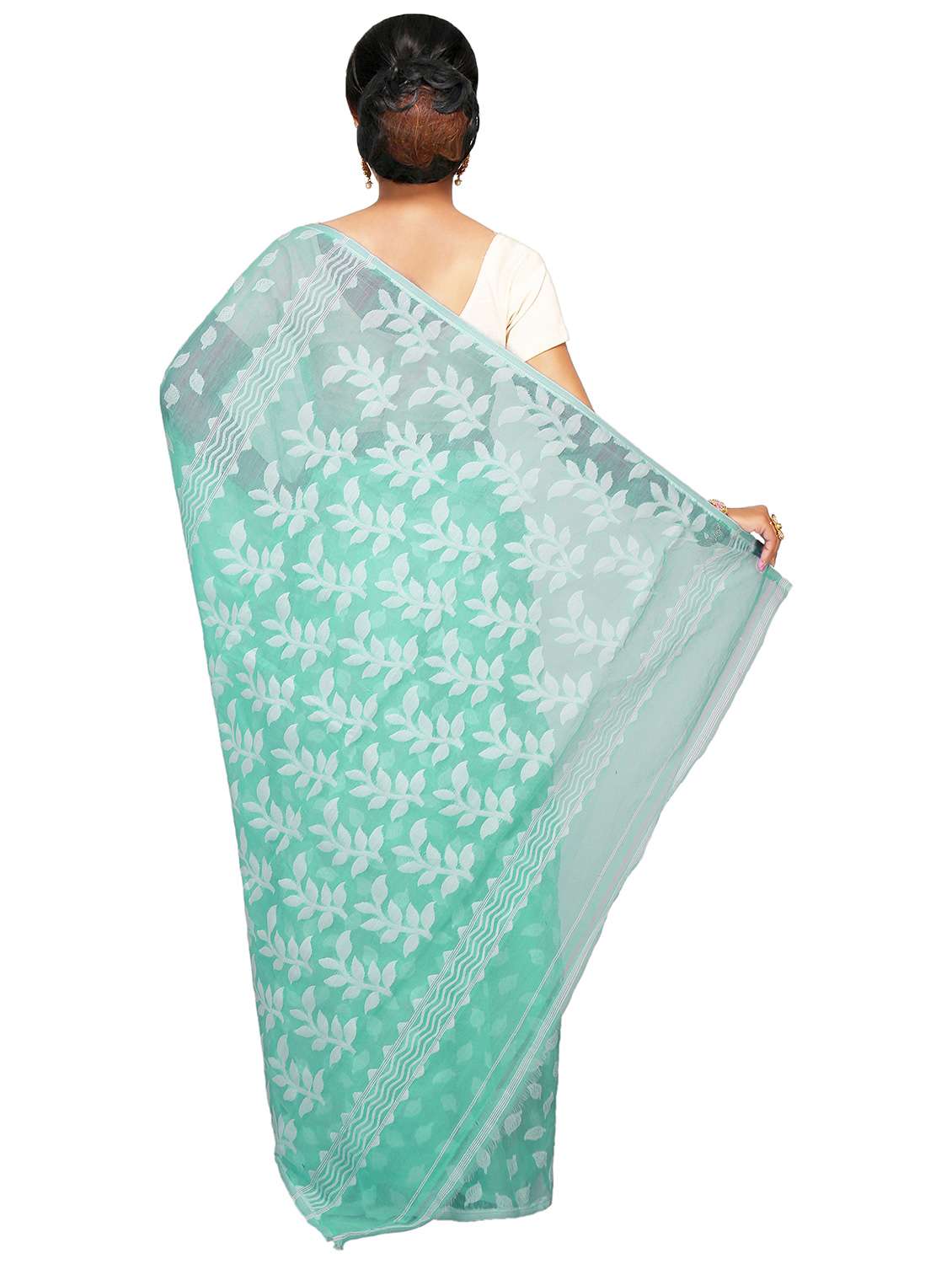 women self design jamdani saree - 21537391 -  Standard Image - 1