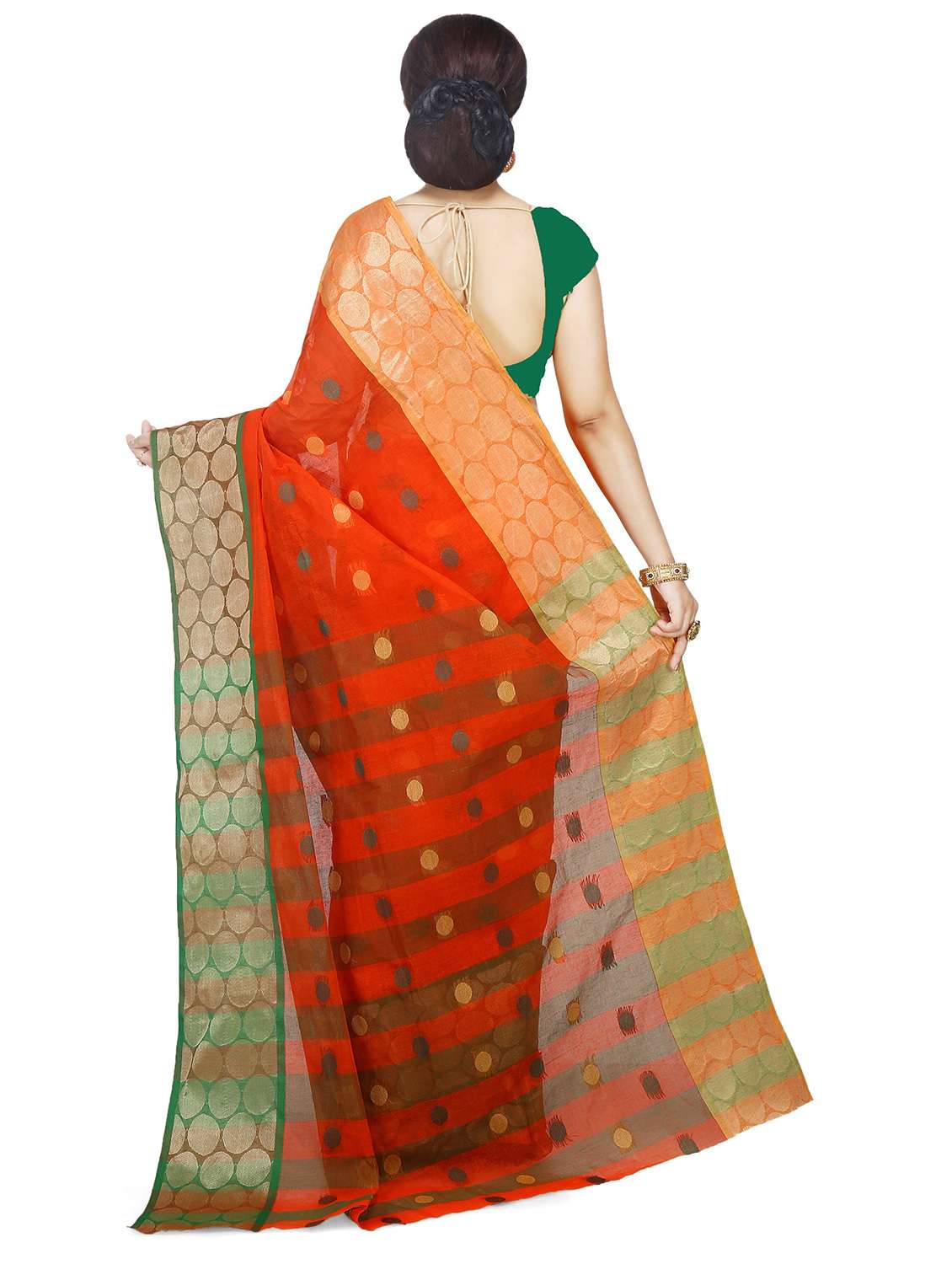 women self design tant saree - 21537423 - Standard Image - 1