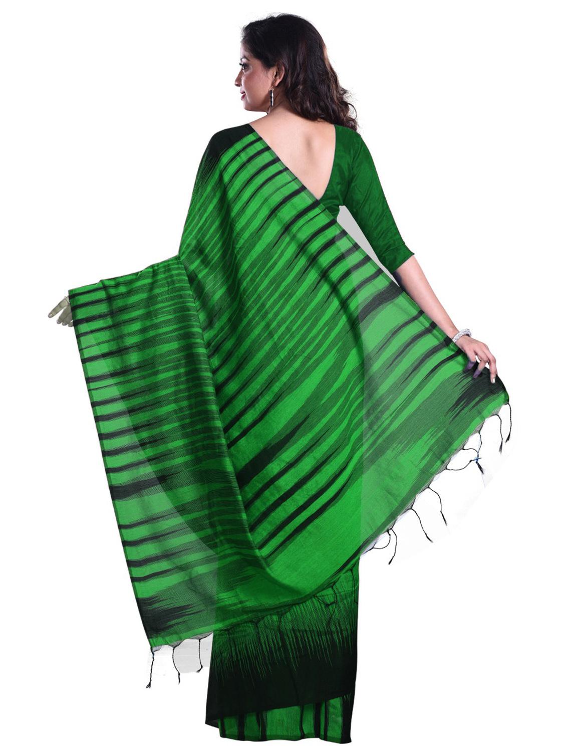 women ikat printed saree - 21537425 - Standard Image - 1