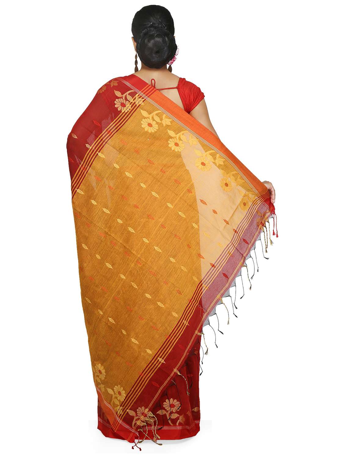 women self design handloom saree - 21537493 -  Standard Image - 1
