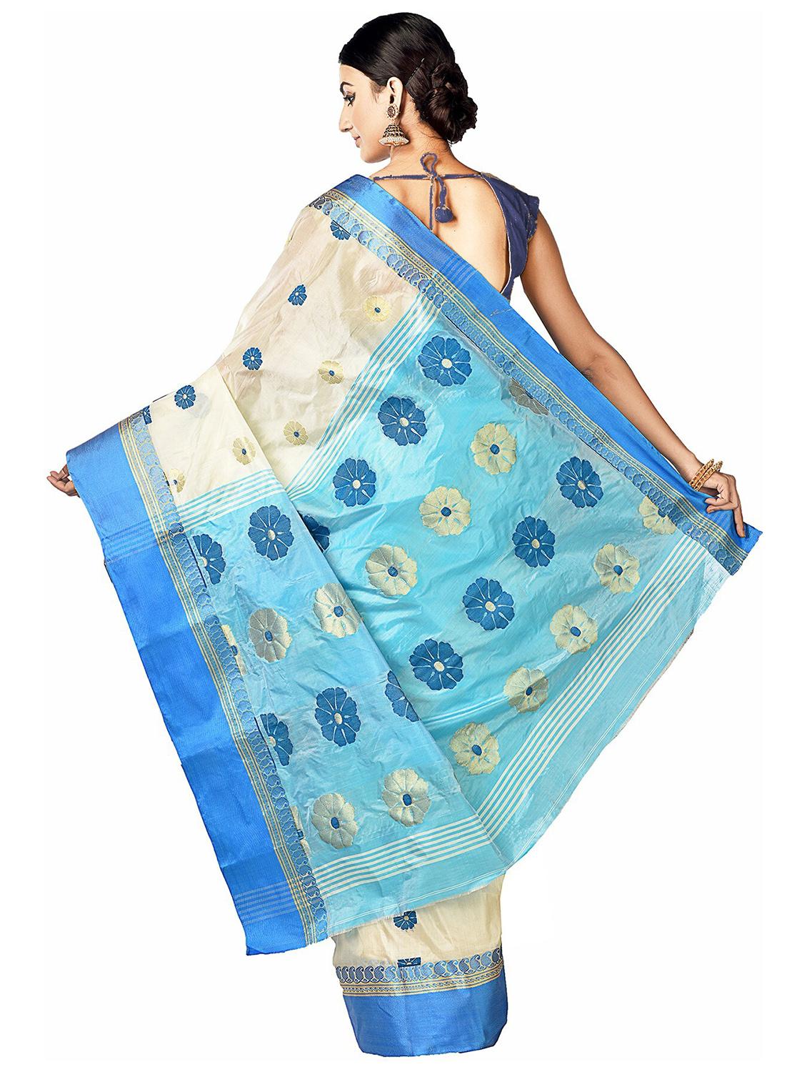 women self design handloom saree - 21537514 -  Standard Image - 1