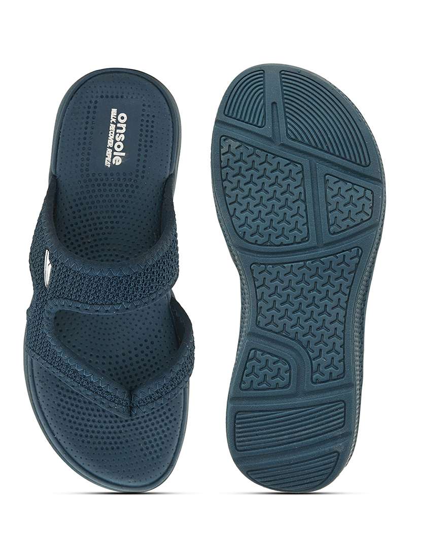 women textured slippers - 21537550 - Standard Image - 1