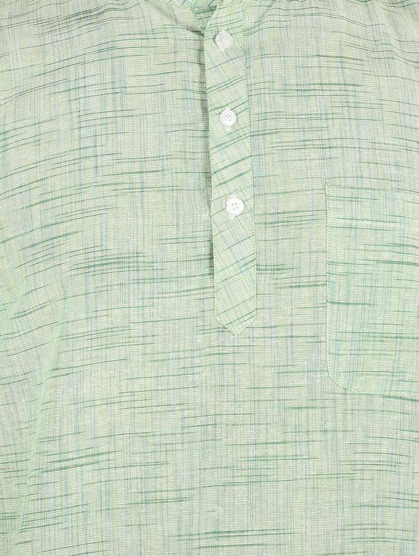 men self design mandarin neck short kurta  - 21537811 -  Standard Image - 4