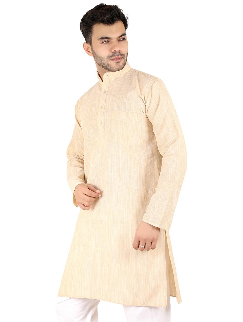 men self design mandarin neck long kurta  - 21537867 -  Standard Image - 1