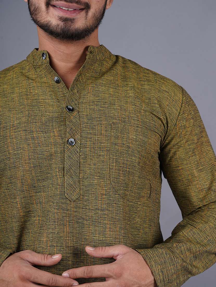men self design long sleeves kurta - 21537969 -  Standard Image - 4