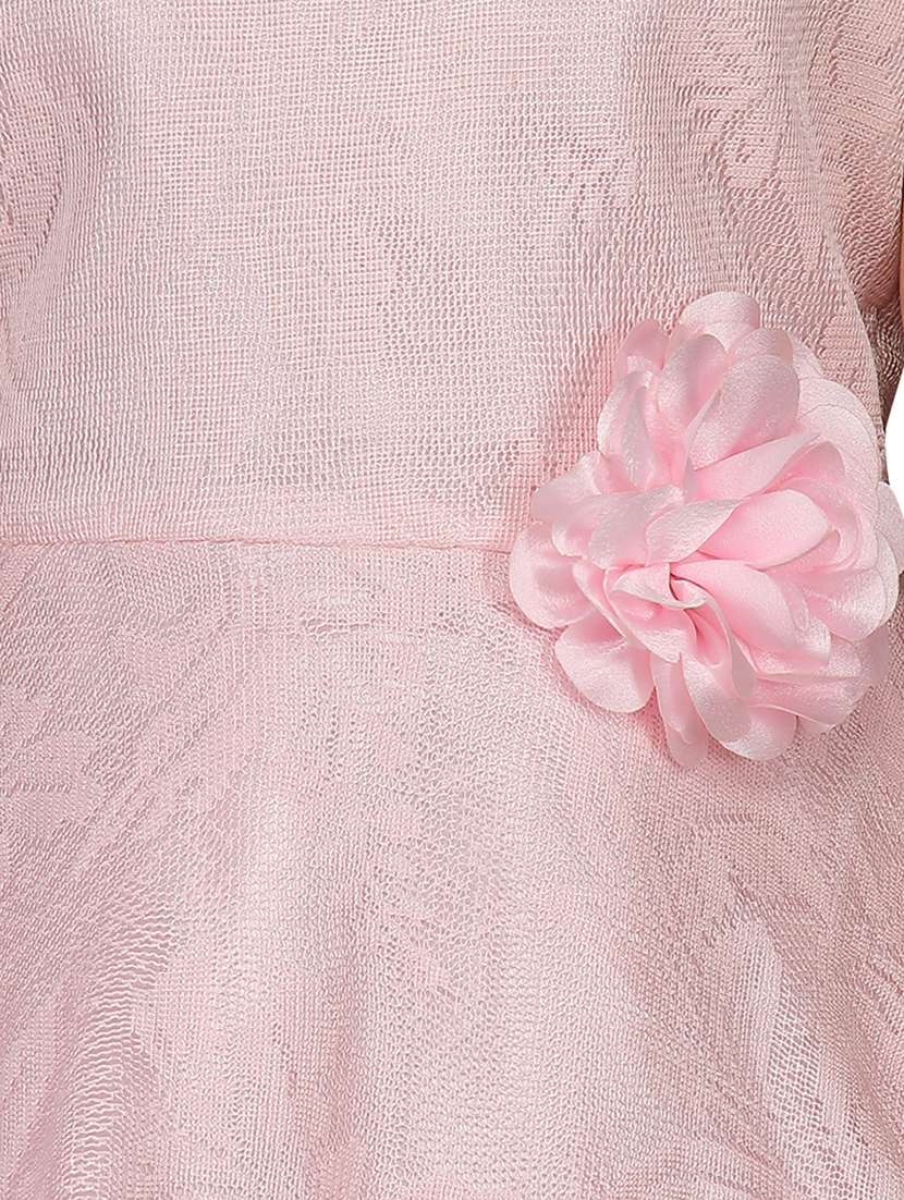 girls self design sleeveless frock - 21538440 -  Standard Image - 4