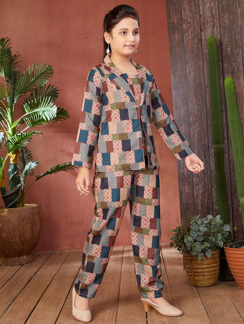 girls printed trouser set - 21538505 -  Standard Image - 1