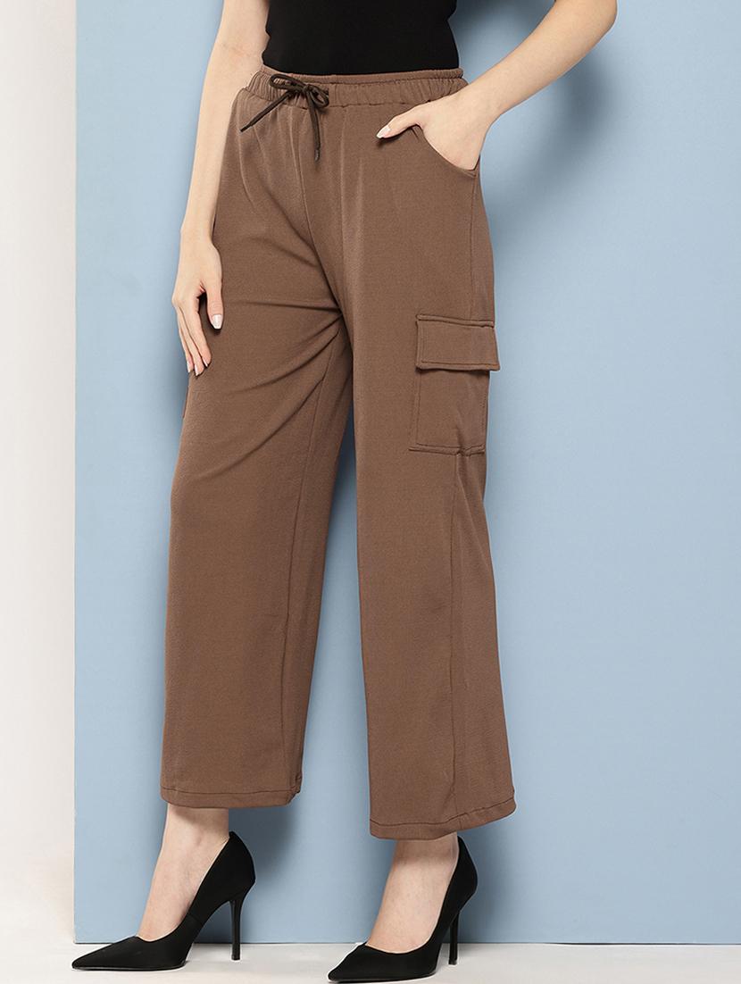 women solids high rise cargo - 21538555 - Standard Image - 1