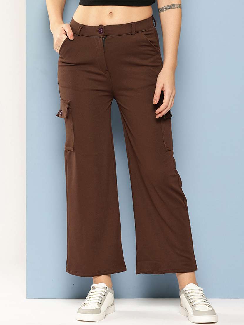 women solids high rise cargo