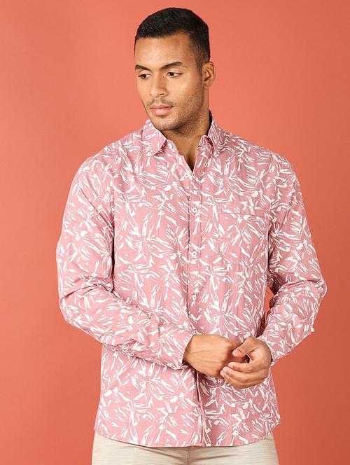 men printed long sleeve casual shirt - 21538591 -  Standard Image - 0