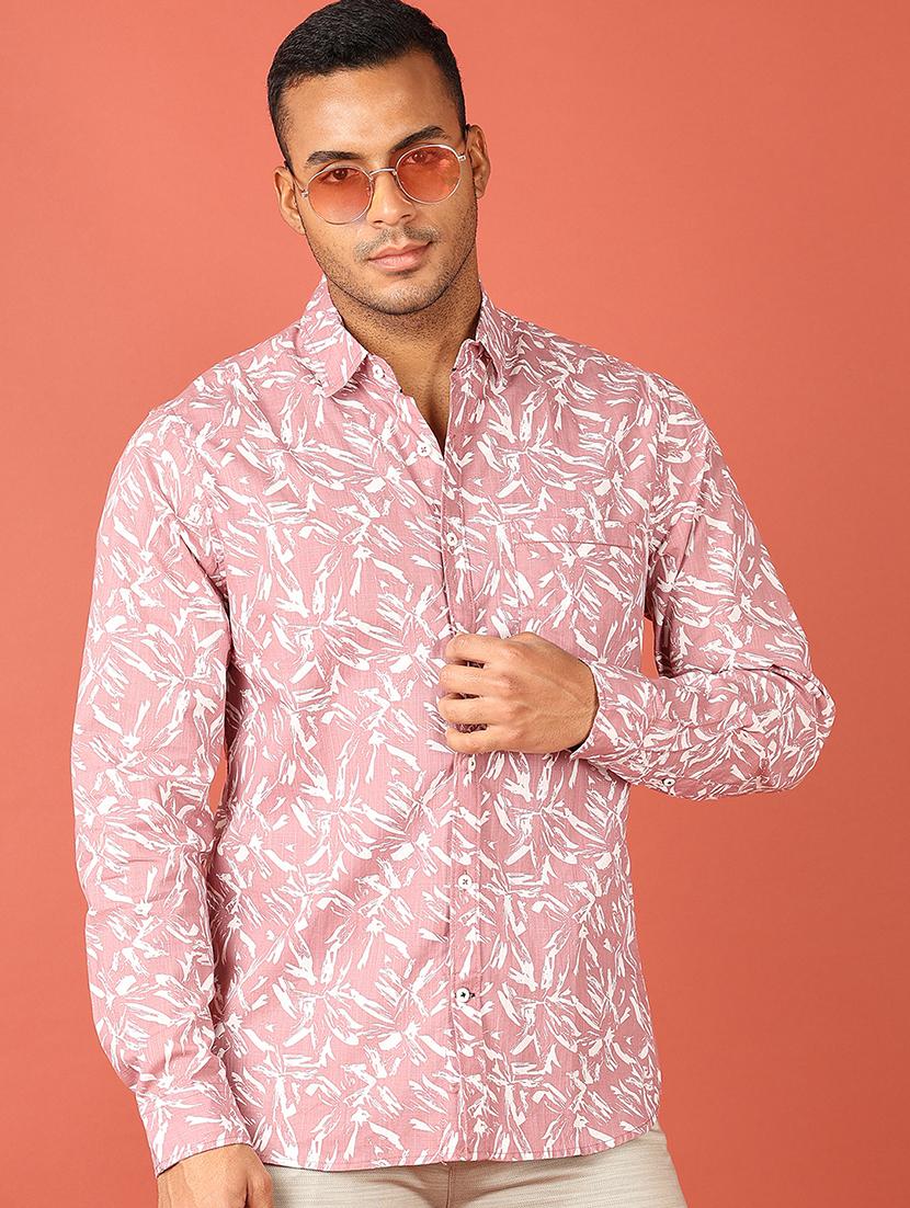 men printed long sleeve casual shirt - 21538591 -  Standard Image - 1