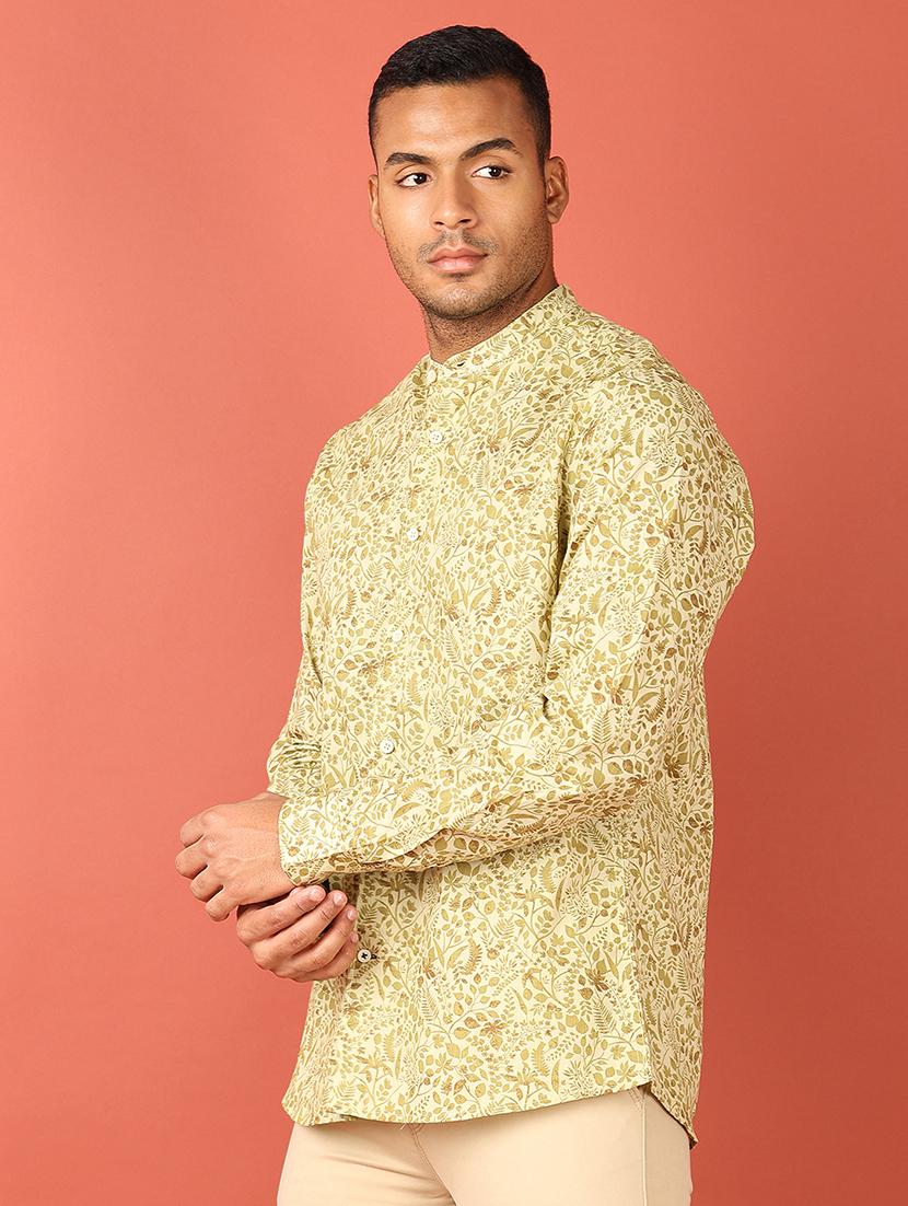 men printed long sleeve casual shirt - 21538592 - Standard Image - 1