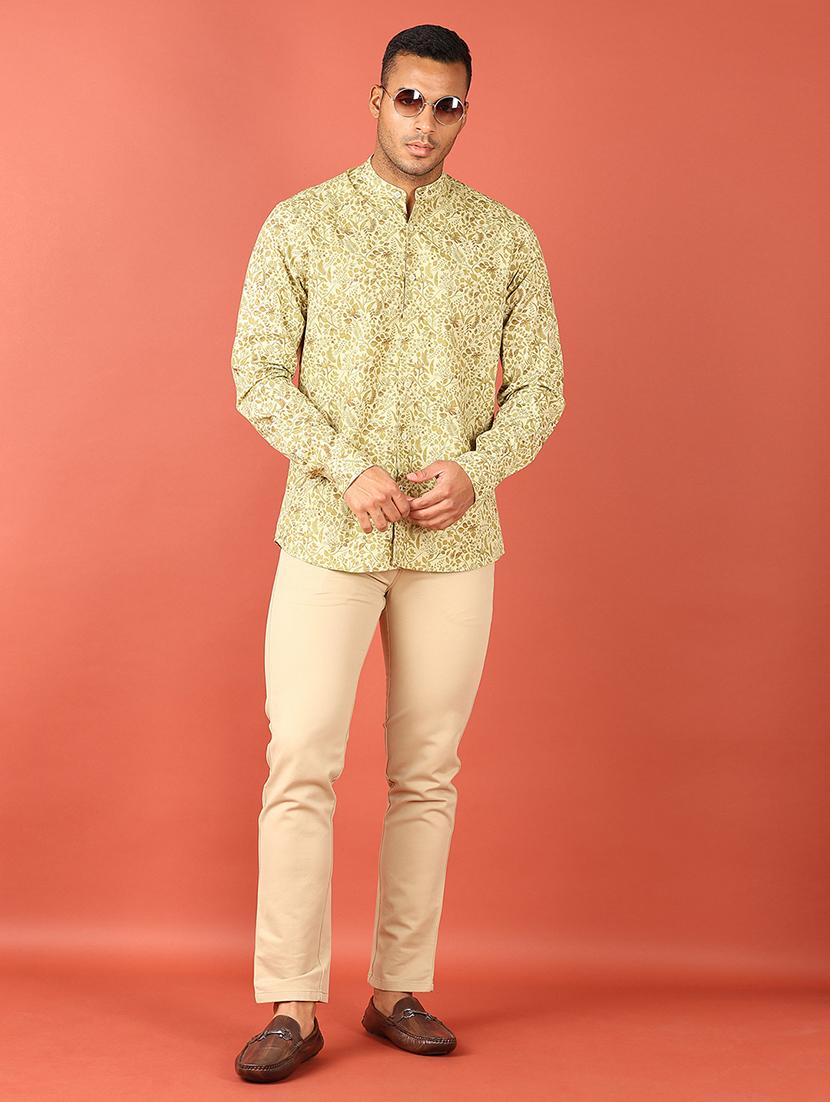men printed long sleeve casual shirt - 21538592 - Standard Image - 4