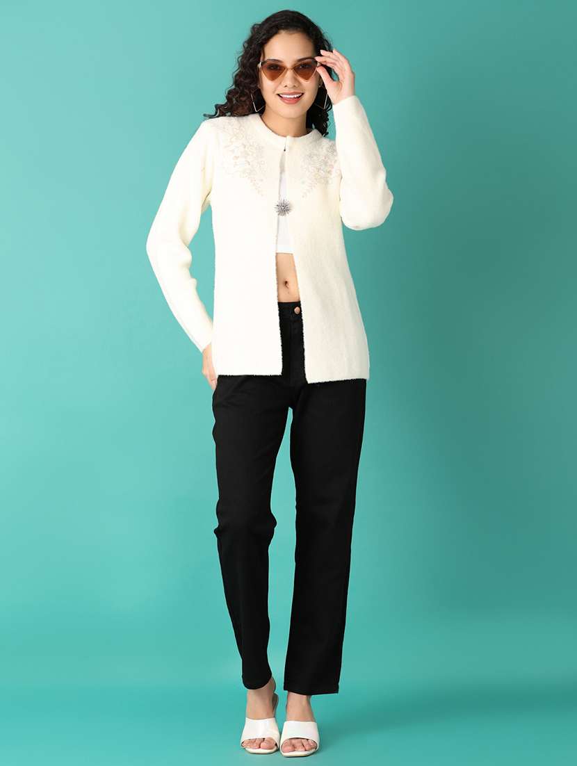 women self design long sleeve cardigan - 21538603 -  Standard Image - 4