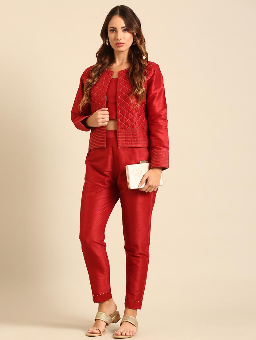 women self design shoulder strap blouse - 21539122 - Standard Image - 4