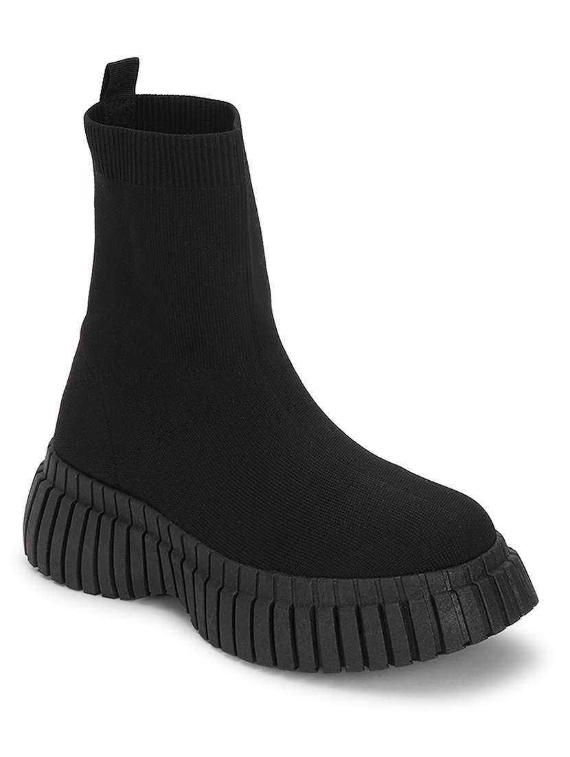 women solid ankle length boots - 21539169 -  Zoom Image - 0