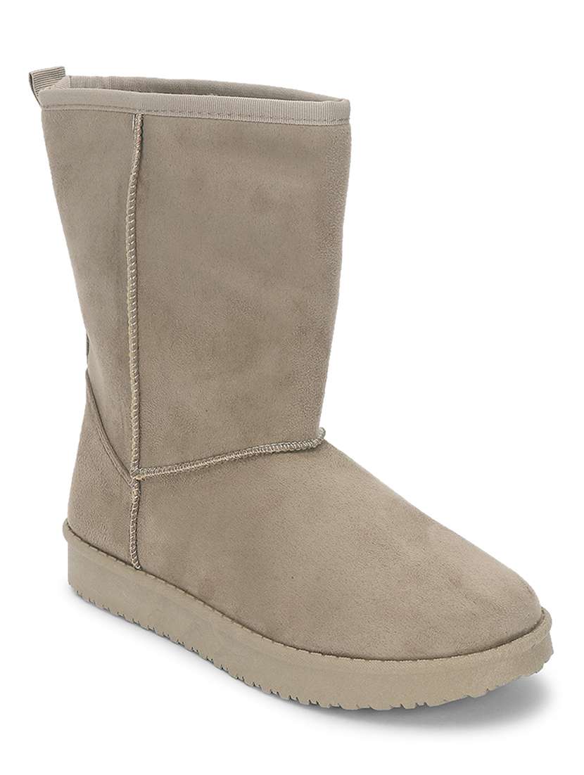 women solid ankle length boots