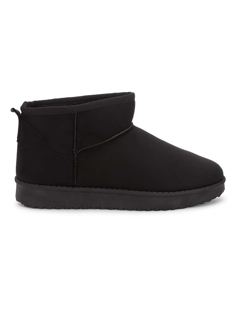 women solid ankle length boots - 21539179 -  Standard Image - 1