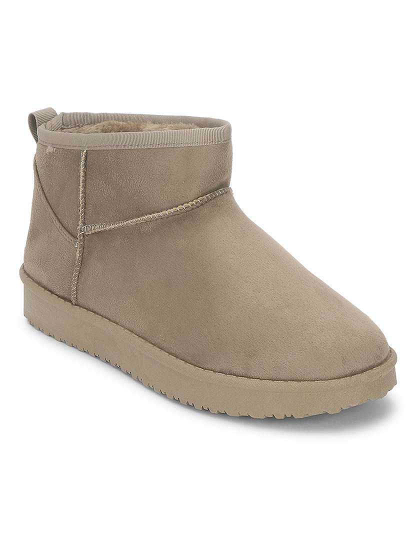women solid ankle length boots - 21539180 - Zoom Image - 0