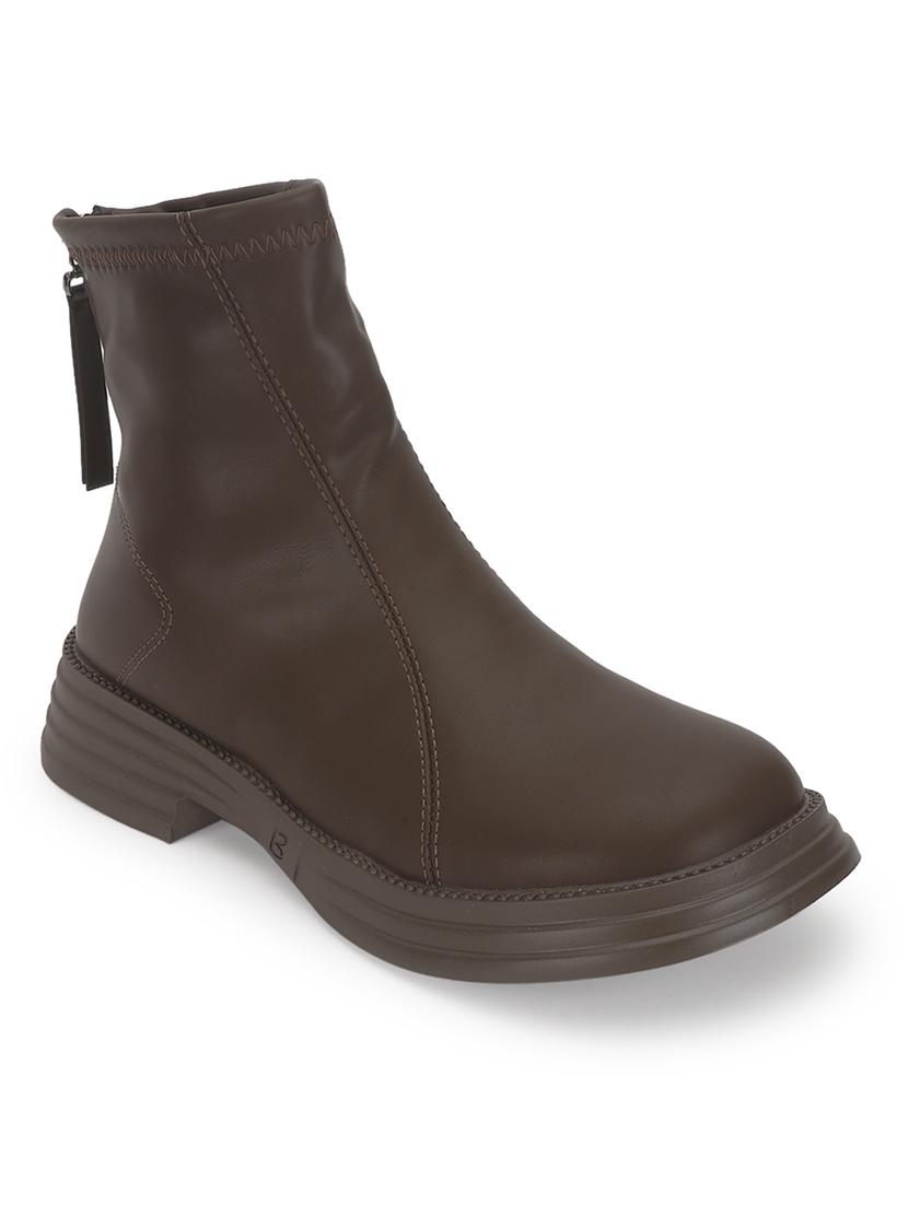 women solid ankle length boots - 21539186 -  Zoom Image - 0