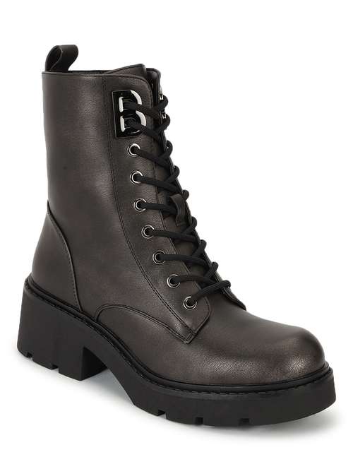women solid ankle length boots - 21539188 -  Standard Image - 0