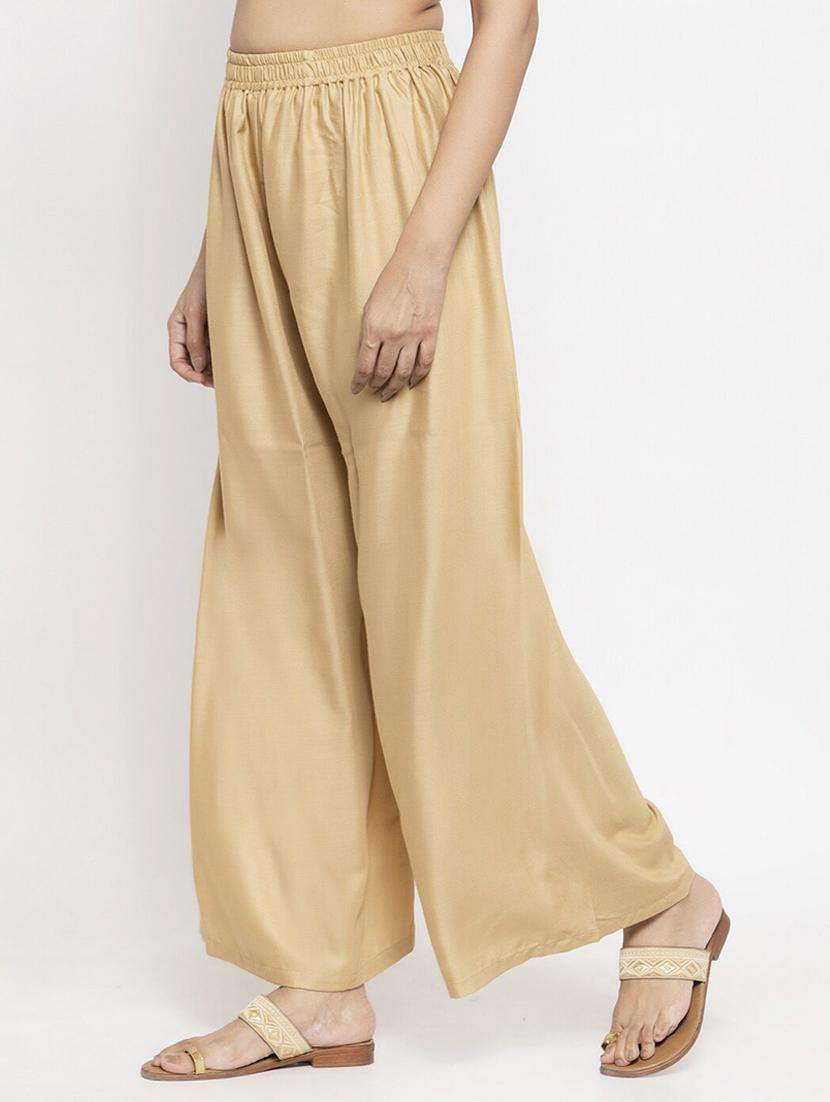 women pack of 2 solid palazzo - 21539462 - Standard Image - 1