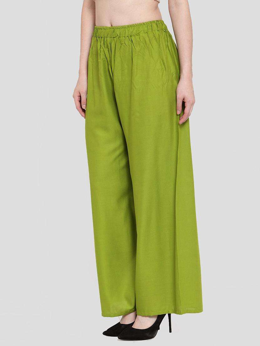 women pack of 2 solid palazzo - 21539463 -  Standard Image - 1