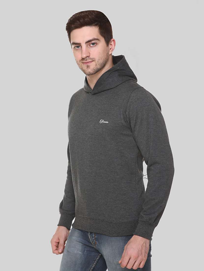 men long sleeves plain sweatshirt - 21539818 -  Standard Image - 1