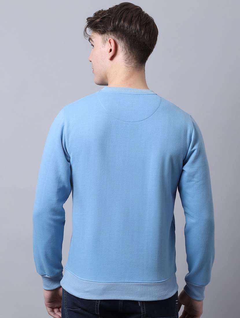 men long sleeves plain sweatshirt - 21539858 - Standard Image - 1