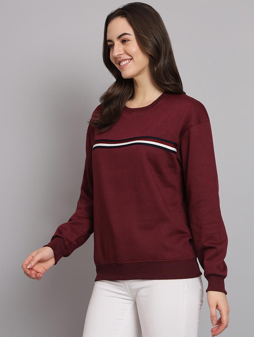 women long sleeves tapered sweatshirt - 21539894 - Standard Image - 1