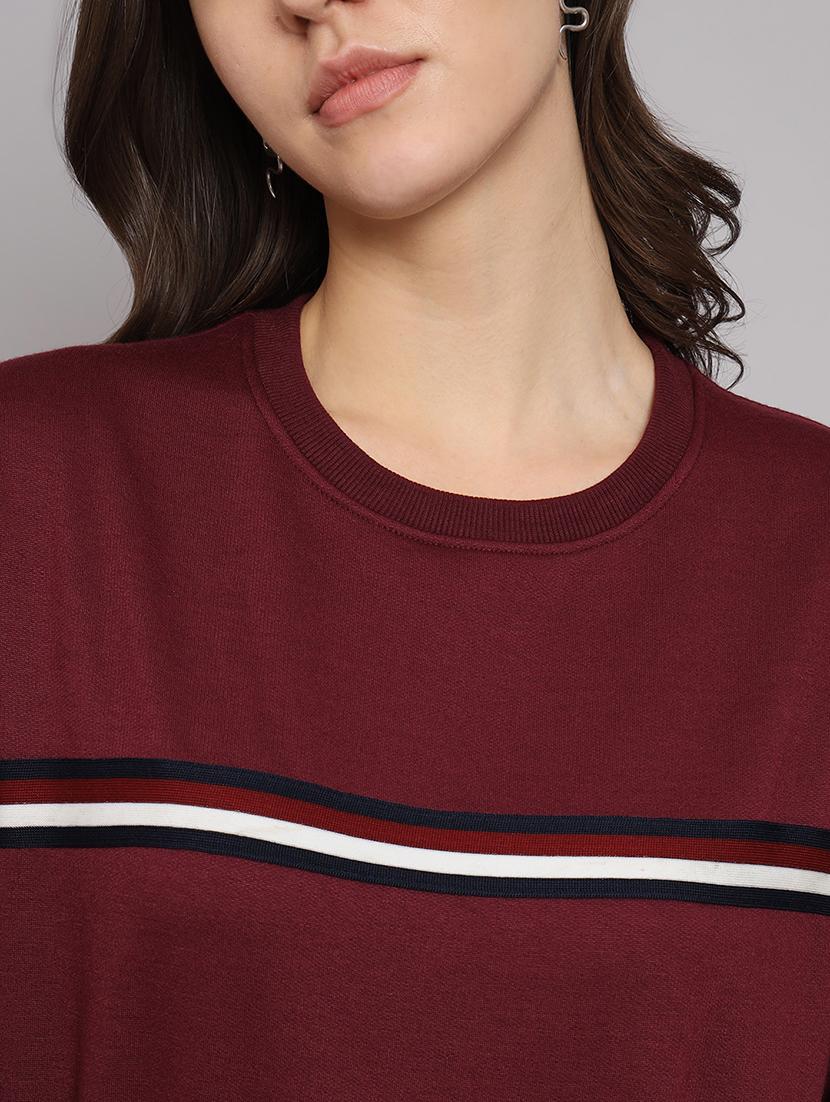 women long sleeves tapered sweatshirt - 21539894 - Standard Image - 4