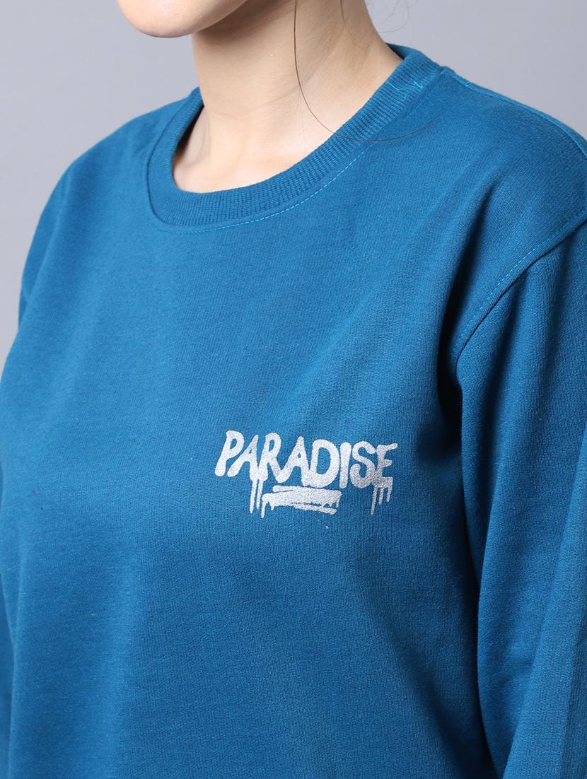 women long sleeves front & back print sweatshirt - 21539913 - Standard Image - 4