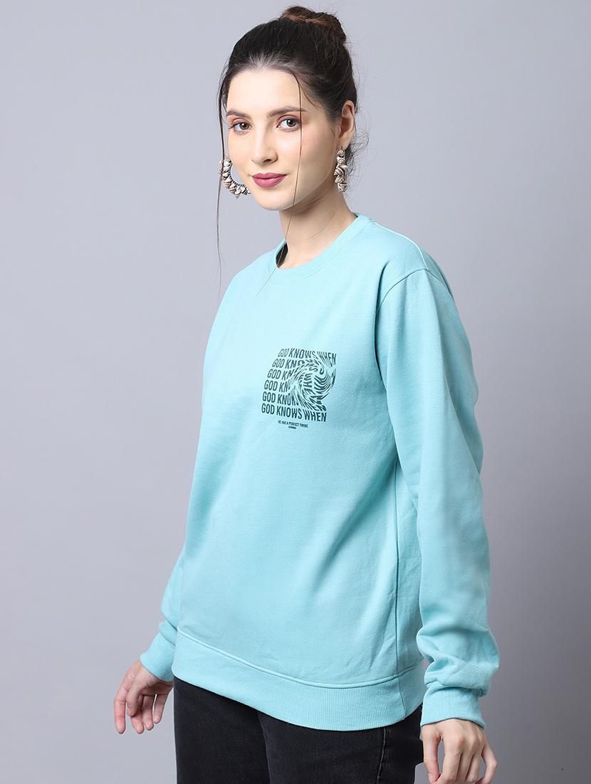 women long sleeves front & back print sweatshirt - 21539916 - Standard Image - 1