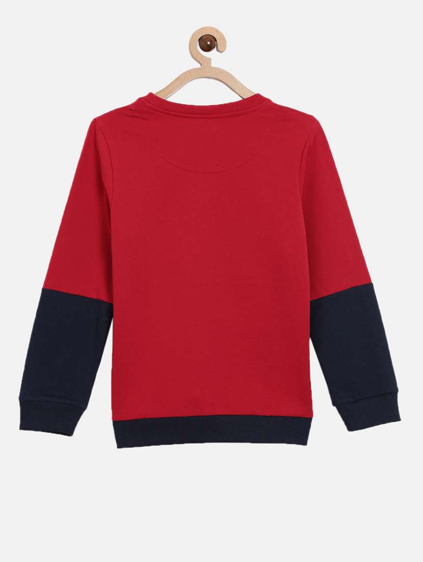 boys crew neck color block sweatshirt - 21542481 -  Standard Image - 1