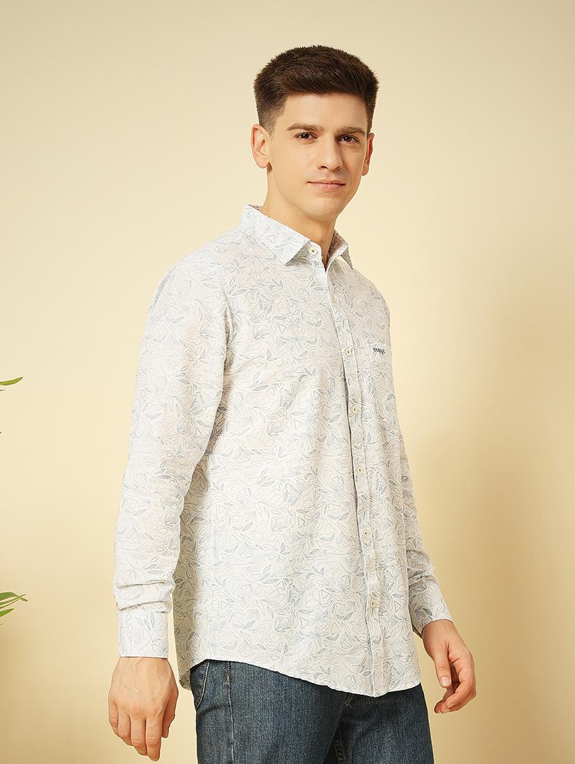 blue cotton casual shirt