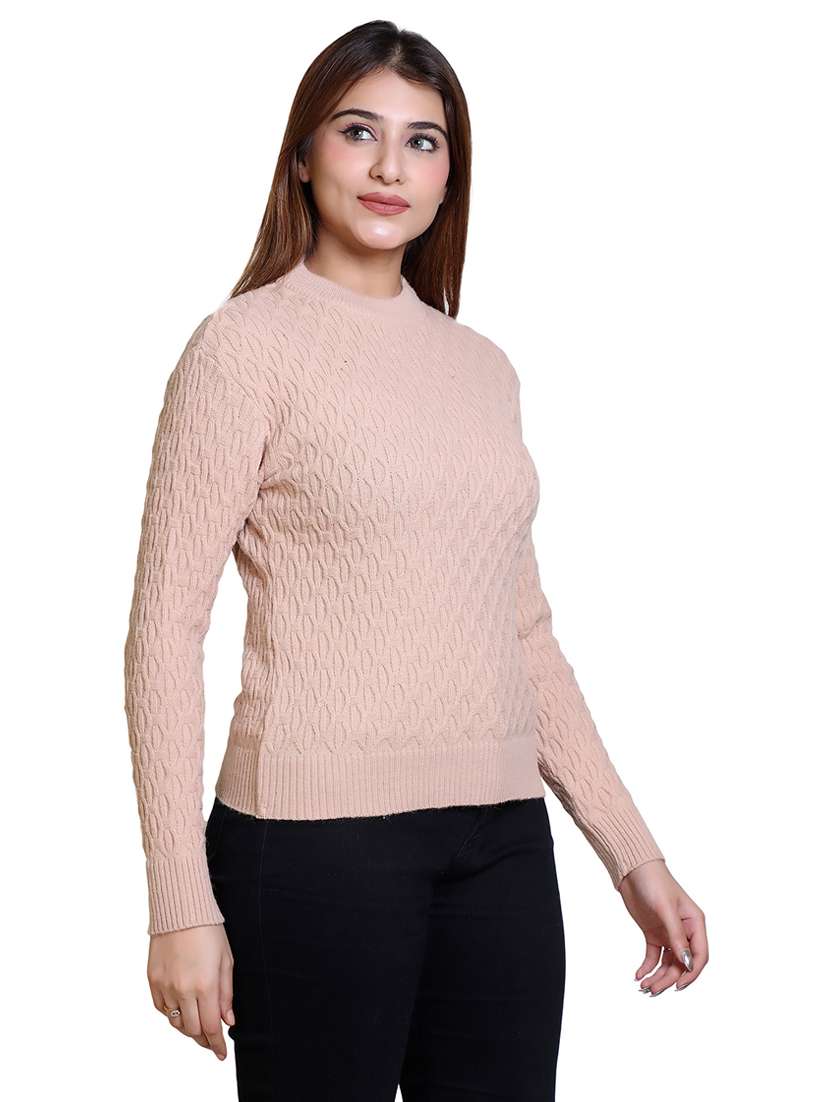 women self designed long sleeve pullover - 21543007 -  Standard Image - 1
