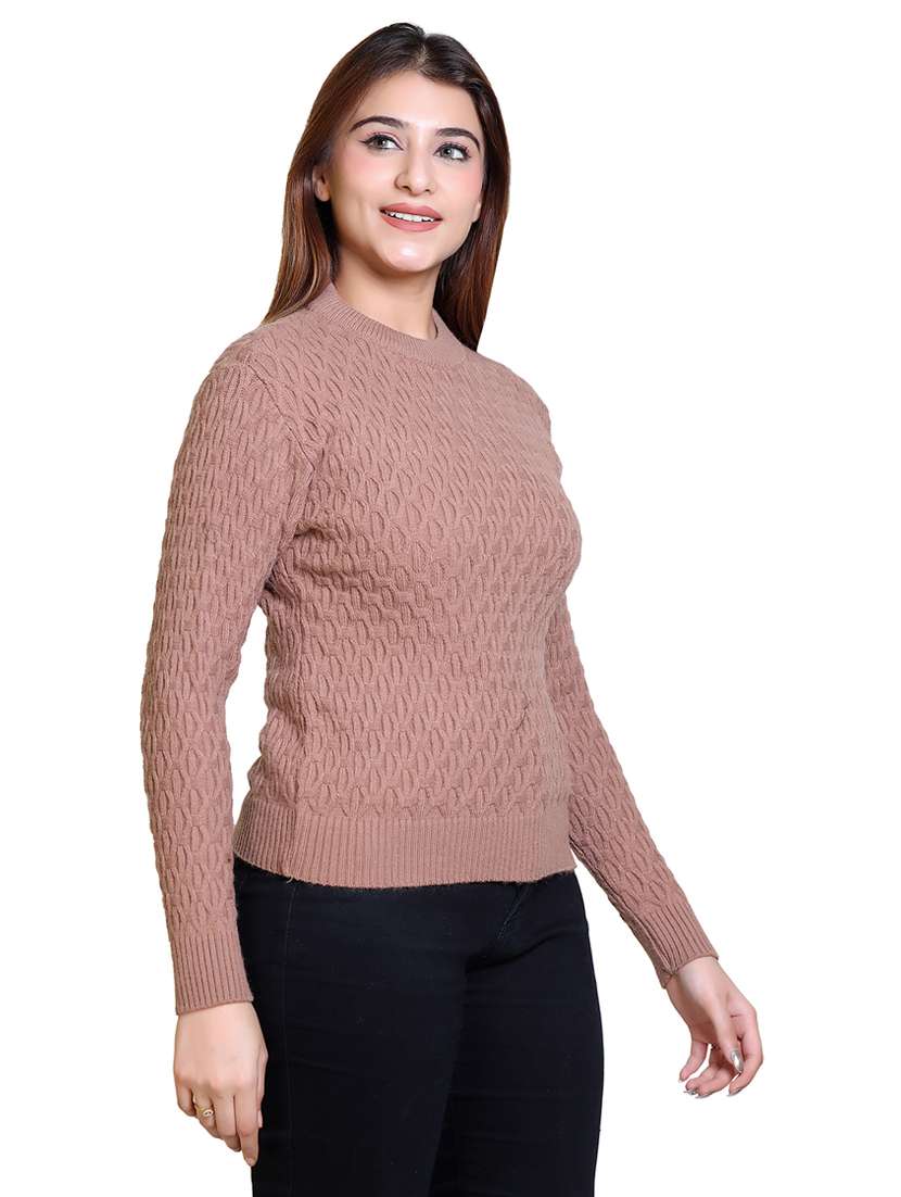 women self designed long sleeve pullover - 21543008 -  Standard Image - 1